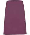 PR151 Colours Mid Length Apron Aubergine colour image